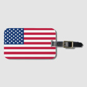 Amerikanische Flagge Gepäckanhänger (Vorderseite (Horizontal))