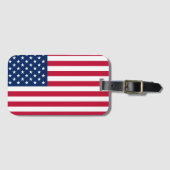 Amerikanische Flagge  Gepäckanhänger (Vorderseite (Horizontal))