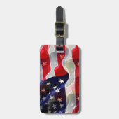 Amerikanische Flagge Gepäckanhänger (Vorderseite vertikal)
