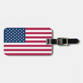 Amerikanische Flagge Gepäckanhänger (Vorderseite horizontal)