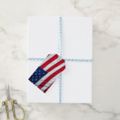 Amerikanische Flagge Geschenkanhänger (Mit Garn)