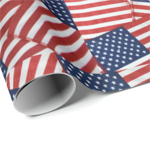 Amerikanische Flagge Geschenkpapier