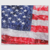 Amerikanische Flagge Geschenkpapier (Flach)