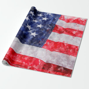 Amerikanische Flagge Geschenkpapier