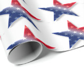 Amerikanische Flagge Geschenkpapier (Rolleneckpunkt)