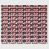 Amerikanische Flagge Geschenkpapier (Flach)