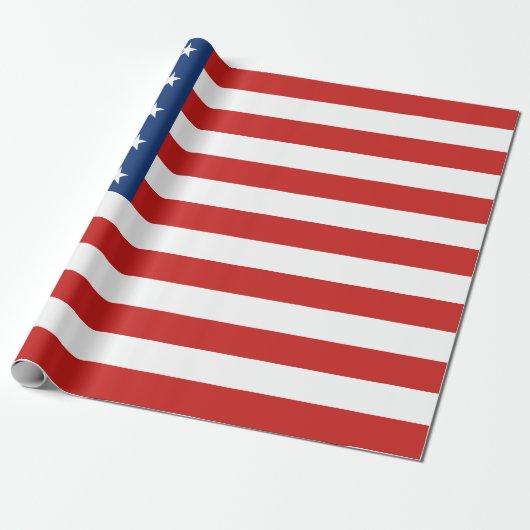 Amerikanische Flagge Geschenkpapier (Ungerollt)