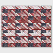 Amerikanische Flagge Geschenkpapier (Flach)
