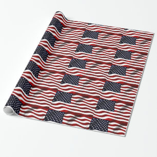 Amerikanische Flagge Geschenkpapier