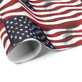 Amerikanische Flagge Geschenkpapier (Rolleneckpunkt)