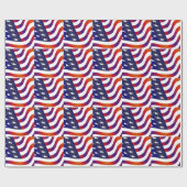 Amerikanische Flagge Geschenkpapier (Flach)