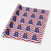 Amerikanische Flagge Geschenkpapier (Ungerollt)