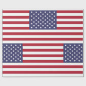 Amerikanische Flagge Geschenkpapier (Flach)