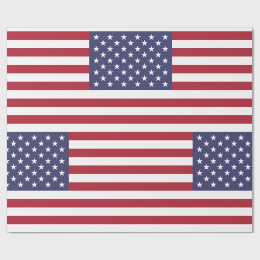 Amerikanische Flagge Geschenkpapier (Flach)