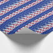 Amerikanische Flagge Geschenkpapier (Ecke)