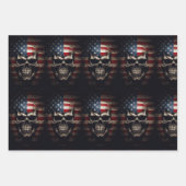 Amerikanische Flagge Geschenkpapier Set (Vorderseite)