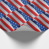 Amerikanische Flagge, Geschenkverpackung Geschenkpapier (Ecke)