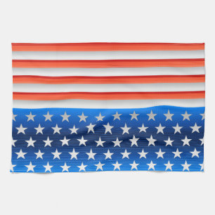 Amerikanische Flagge Geschirrtuch