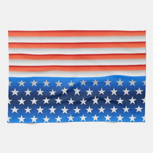 Amerikanische Flagge Geschirrtuch (Horizontal)