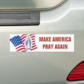Amerikanische Flagge Gesegnete Jungfrau Mary Autoaufkleber (Auf Auto)