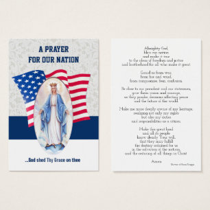 Amerikanische Flagge Gesegnete Jungfrau Mary Holca