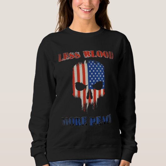 Amerikanische Flagge Gesicht Sweatshirt (Vorderseite)