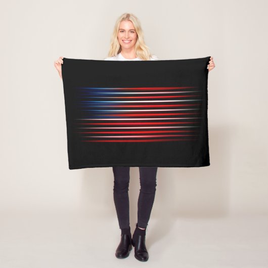 Amerikanische Flagge gestreift Fleecedecke (Beispiel)