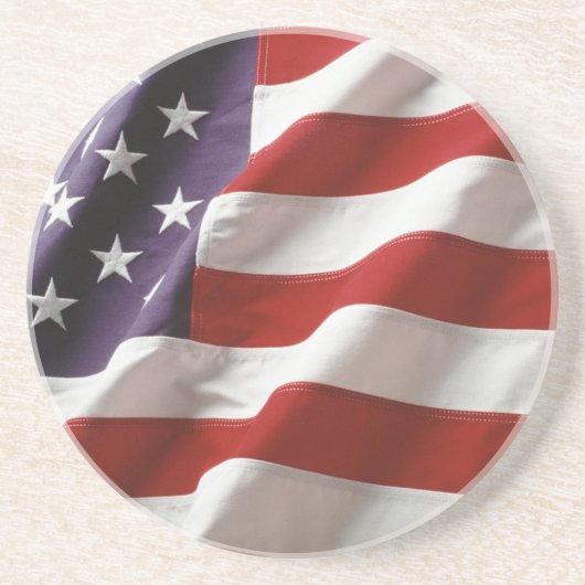 Amerikanische Flagge Getränkeuntersetzer (Vorne)