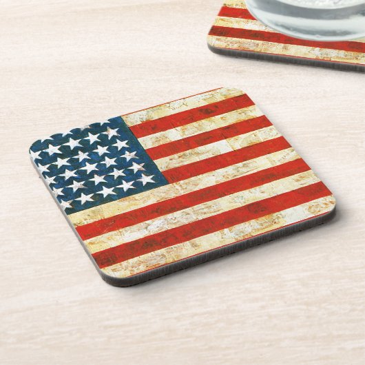 Amerikanische Flagge Getränkeuntersetzer (Linke Seite)