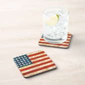 Amerikanische Flagge Getränkeuntersetzer (Rechte Seite)