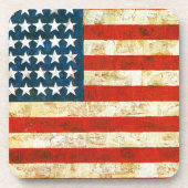 Amerikanische Flagge Getränkeuntersetzer (Vorderseite)