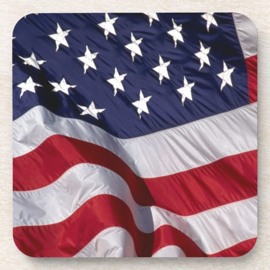 Amerikanische Flagge Getränkeuntersetzer (Vorderseite)