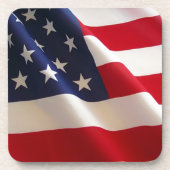 Amerikanische Flagge Getränkeuntersetzer (Vorderseite)