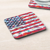 Amerikanische Flagge Getränkeuntersetzer (Linke Seite)