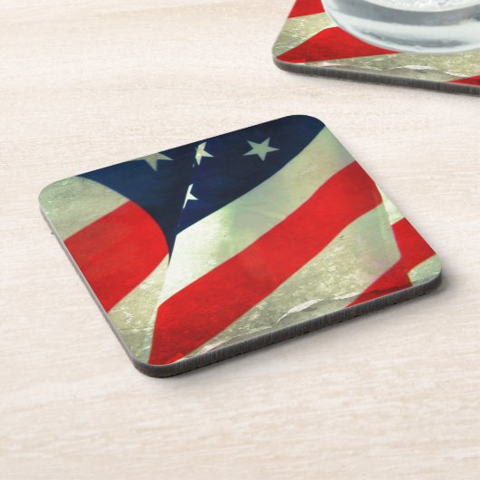 Amerikanische Flagge Getränkeuntersetzer (Linke Seite)