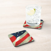 Amerikanische Flagge Getränkeuntersetzer (Rechte Seite)