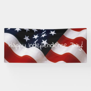 Amerikanische Flagge gewellt Banner