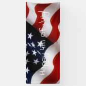 Amerikanische Flagge gewellt Banner (Vertikal)