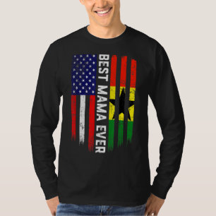 Amerikanische Flagge - Ghana Flag Beste Mama-Ever- T-Shirt