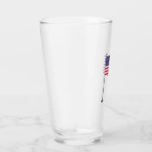 Amerikanische Flagge Glas (Rechts)