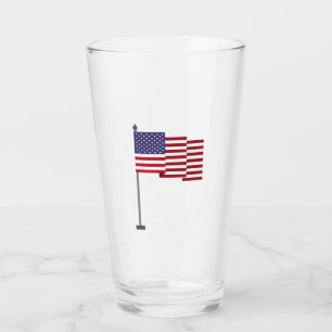 Amerikanische Flagge Glas