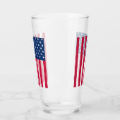Amerikanische Flagge Glas (Links)