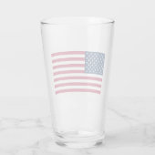 Amerikanische Flagge Glas (Rückseite)