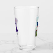 Amerikanische Flagge Glas (Rechts)