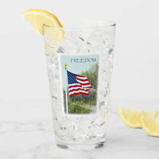 Amerikanische Flagge Glas