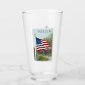 Amerikanische Flagge Glas (Vorderseite)