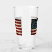 Amerikanische Flagge Glas (Links)