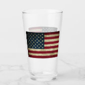 Amerikanische Flagge Glas (Vorderseite)