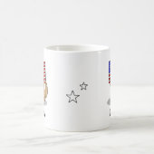Amerikanische Flagge Golden Retriever Dog Patrioti Kaffeetasse (Mittel)