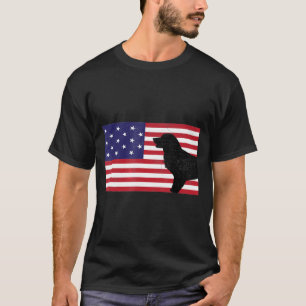 Amerikanische Flagge Golden Retriever-Patriotic Fl T-Shirt